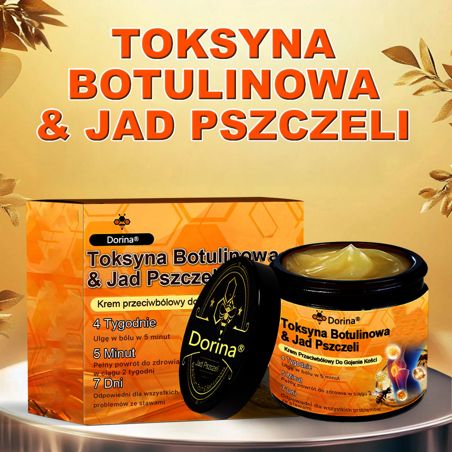 🔥Dorina®Toksyna botulinowa i jad pszczeli Balsam Łagodzący Ból i Leczenie Kości🐝 (Polecane dla seniorów przez ortopedów)🔥