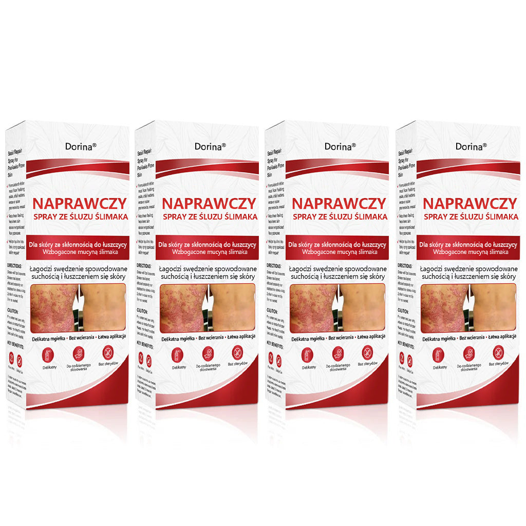 🔥Spray regenerujący Dorina® jest przeznaczony do stosowania w przypadku swędzenia i łuszczenia się skóry wywołanych łuszczycą.