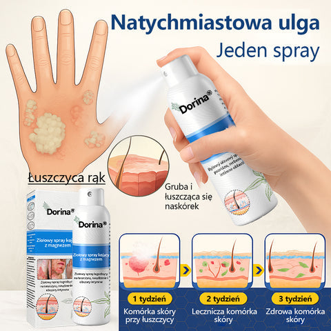 Oficjalny sklep✅: Dorina®Magnezowy spray ziołowy na łuszczycę✨