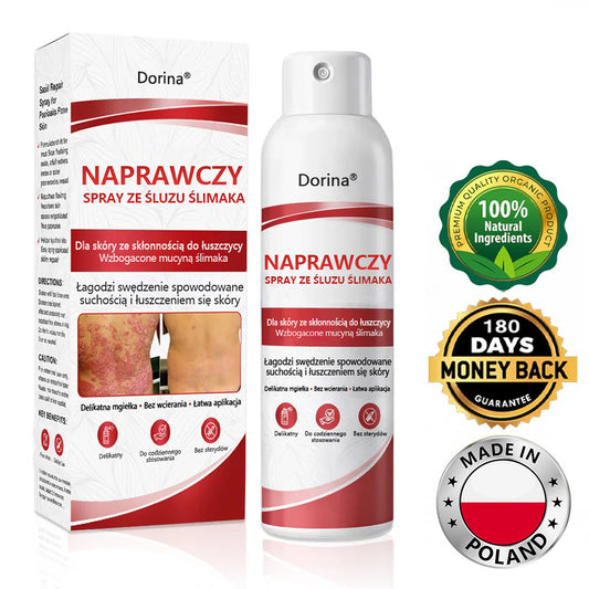 🔥Spray regenerujący Dorina® jest przeznaczony do stosowania w przypadku swędzenia i łuszczenia się skóry wywołanych łuszczycą.