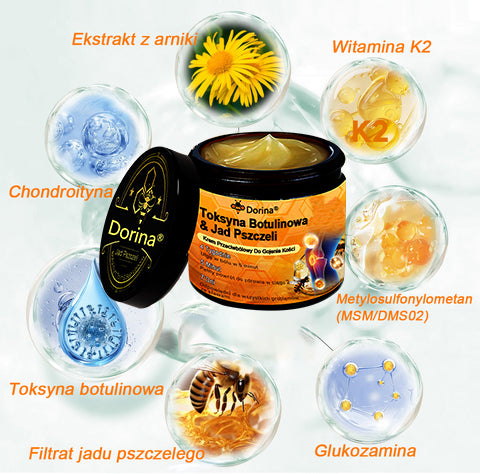 🔥Dorina®Toksyna botulinowa i jad pszczeli Balsam Łagodzący Ból i Leczenie Kości🐝 (Polecane dla seniorów przez ortopedów)🔥