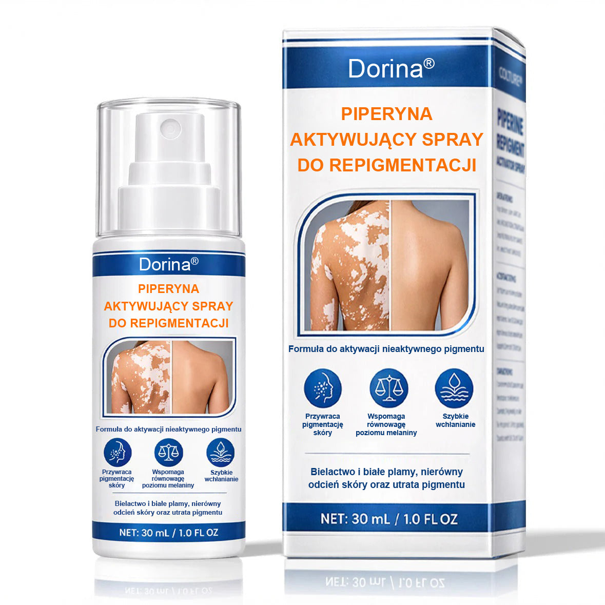 💧💧💧Spray aktywujący repigmentację Piperine Dorina®