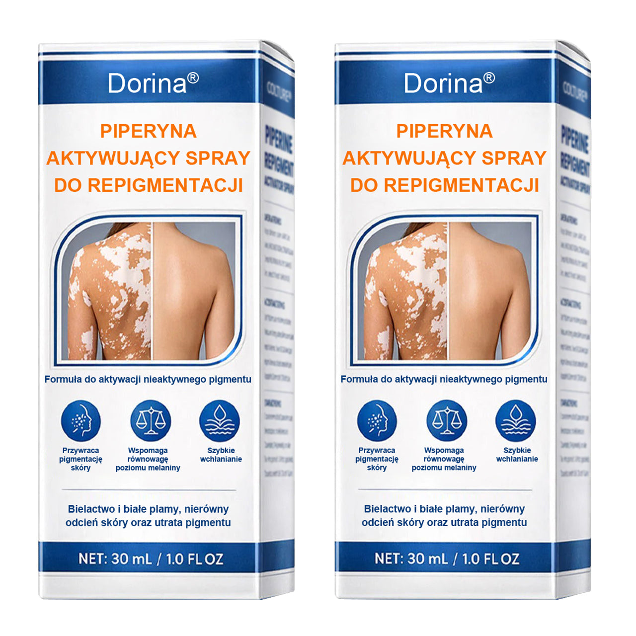 💧💧💧Spray aktywujący repigmentację Piperine Dorina®