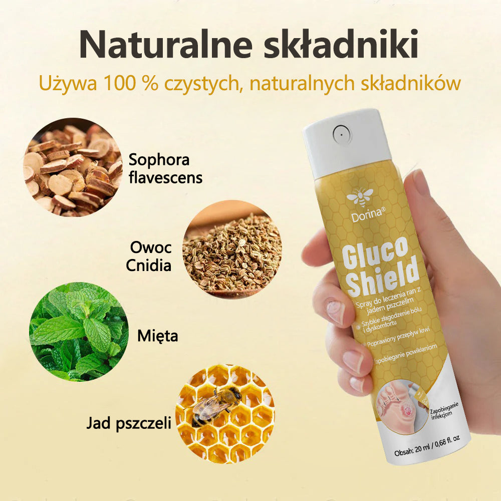 Dorina®GlucoShield – spray na rany z jadem pszczelim🔥