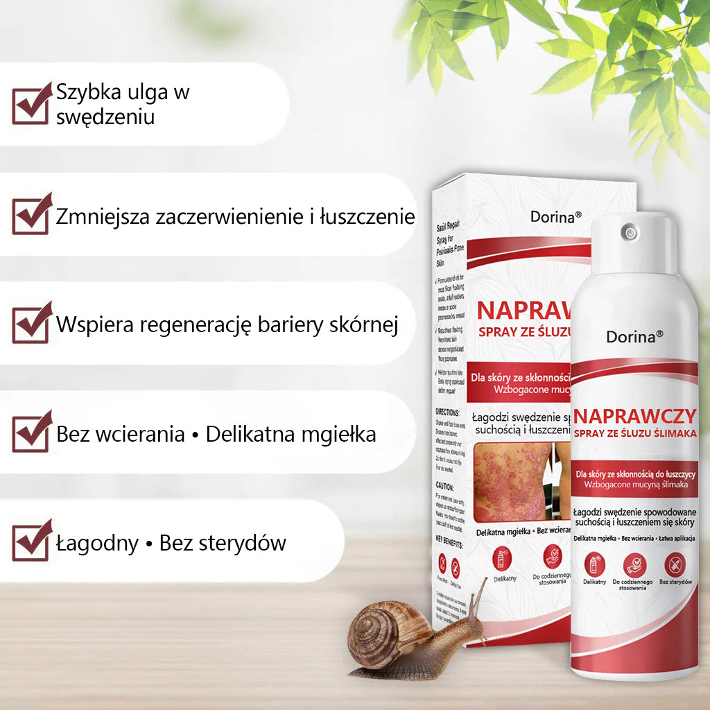 🔥Spray regenerujący Dorina® jest przeznaczony do stosowania w przypadku swędzenia i łuszczenia się skóry wywołanych łuszczycą.