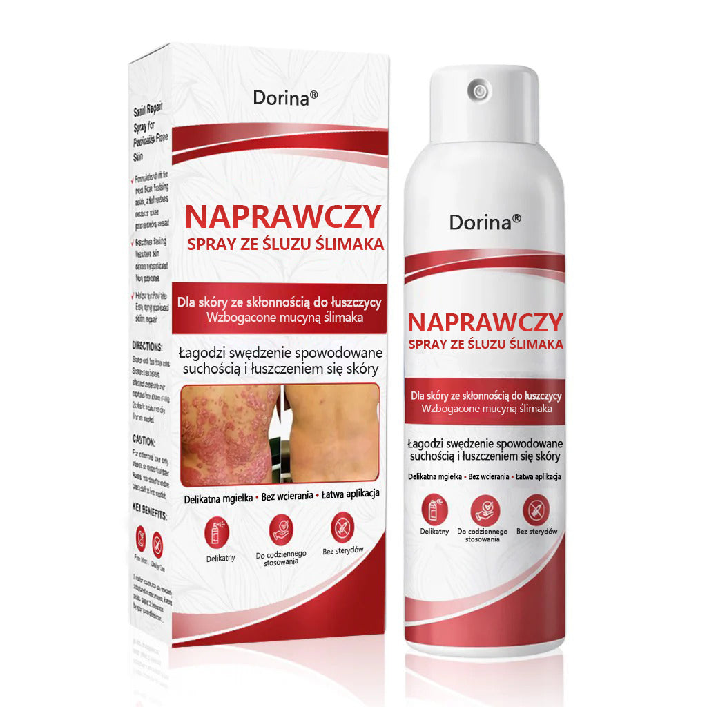 🔥Spray regenerujący Dorina® jest przeznaczony do stosowania w przypadku swędzenia i łuszczenia się skóry wywołanych łuszczycą.